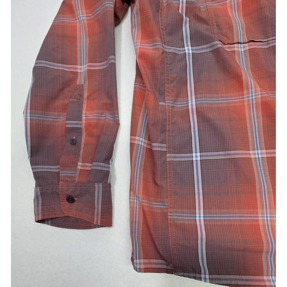 REI Co-Op Shirt Mens 3XL Nylon Plaid Button Up Vented Outdoor Hiking LIMITED USE